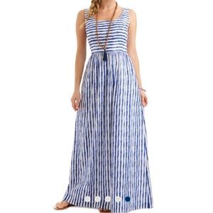 Vineyard Vines Striped Maxi Dress